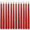 12 LED-koniske lys røde 27,5 cm flammeløse 1