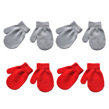 Guantes de invierno para niños pequeños, varios colores, material suave, protección cálida, forro polar, diseño de dedos completos para mayor
