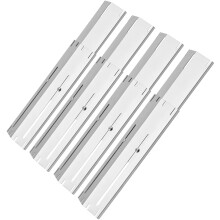 4 Pack Universal Grill Heat Plates Adjustable Stainless Steel Flame Guards for Dyna Glo Brinkmann BBQ 11.75'21'