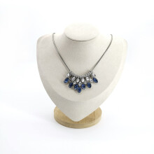 Jewelry Display Stand with Velvet Box, TangleFree Necklace Holder and Organizer for Boutiques