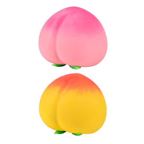 Stretchy Peach Sensory Toy TPR Material For Office Study-Pink 1