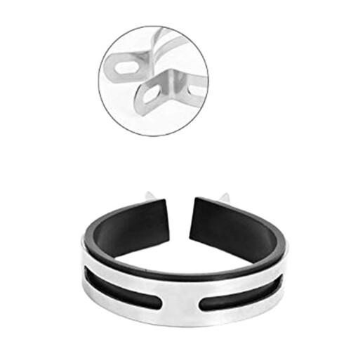 2X Motorcycle Exhaust Pipe Muffler Clamp Fixed Ring Support Bracket 110Mm