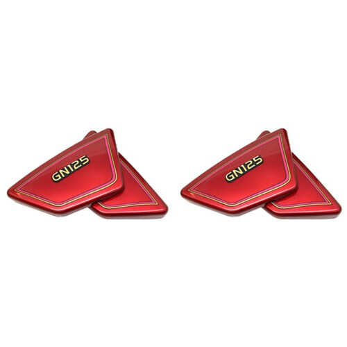 4x Red Motorcycle Battery Side Cover Frame Side Covers Panels for  GN125 GN 125