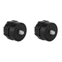 2X BallHead Adapter Clip Mount for Action Camera Ballhead Converter 1/4 Screw to 17mm BallHead Interface Joint Adapter