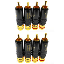 2X WBT-0144 Conector para RCA Chapado en Oro Tipo de Conector para RCA Conector de Audio y Video AV Conector de Video