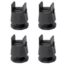 Adjustable Furniture Risers 4 Pcs Black Table Leg Extenders for Bed Sofa Desk with Stable Support and Easy Installation