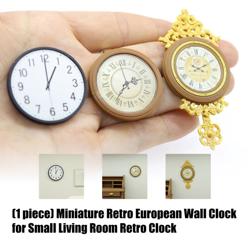 Miniature Retro European Clock for-vintage wall clock 2