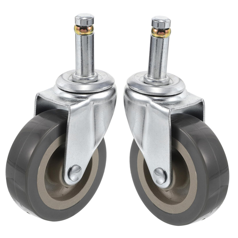 2Pcs Shopping Cart Caster Wheels, Noisereducing 360 Swivel Replacement Wheels For Grocery Trolleys, Easy Installation, Black 9310869846888