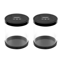 2X Elektronische Tijd Lock Box Timer Lock Container Multifunctionele Tijd Lock Box Bin voor Speelgoed Mobiele Telefoons Geen Batterij Zwart