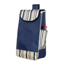 34L Waterproof Shopping Trolley Replacement Bag, Oxford Cloth Cart Bag with Side Pockets