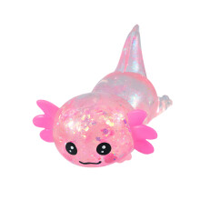 Colorful Glittering Axolotl Sensory Stress Relief Ball-Pink