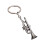 Porte-clés de Saxophone Miniature élégant, Style rétro,-Argent B 1