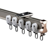 Ceiling Mount Curtain Track 1.5m Flexible Aluminum Rail for L U Shape Room Divider and Bay Window