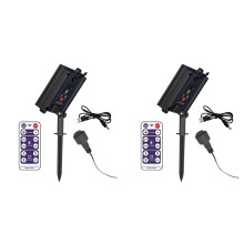 2X Zonnebatterijbox Kit Pack Powered Lithium Paneellamp met Afstandsbediening voor Led String Strip Lamp 24V DIY