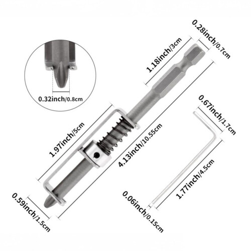 2pcs Essential Anti Drop Screwdriver Set PH2 Size For Preventing 2