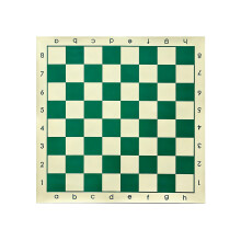 Échiquier en PU souple et enroulable, tapis d'échecs-Vert 34CM