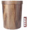 Sturdy Plastic Trash Can Wastebasket Brown Compact Size for Bedroom Easy Organization 1