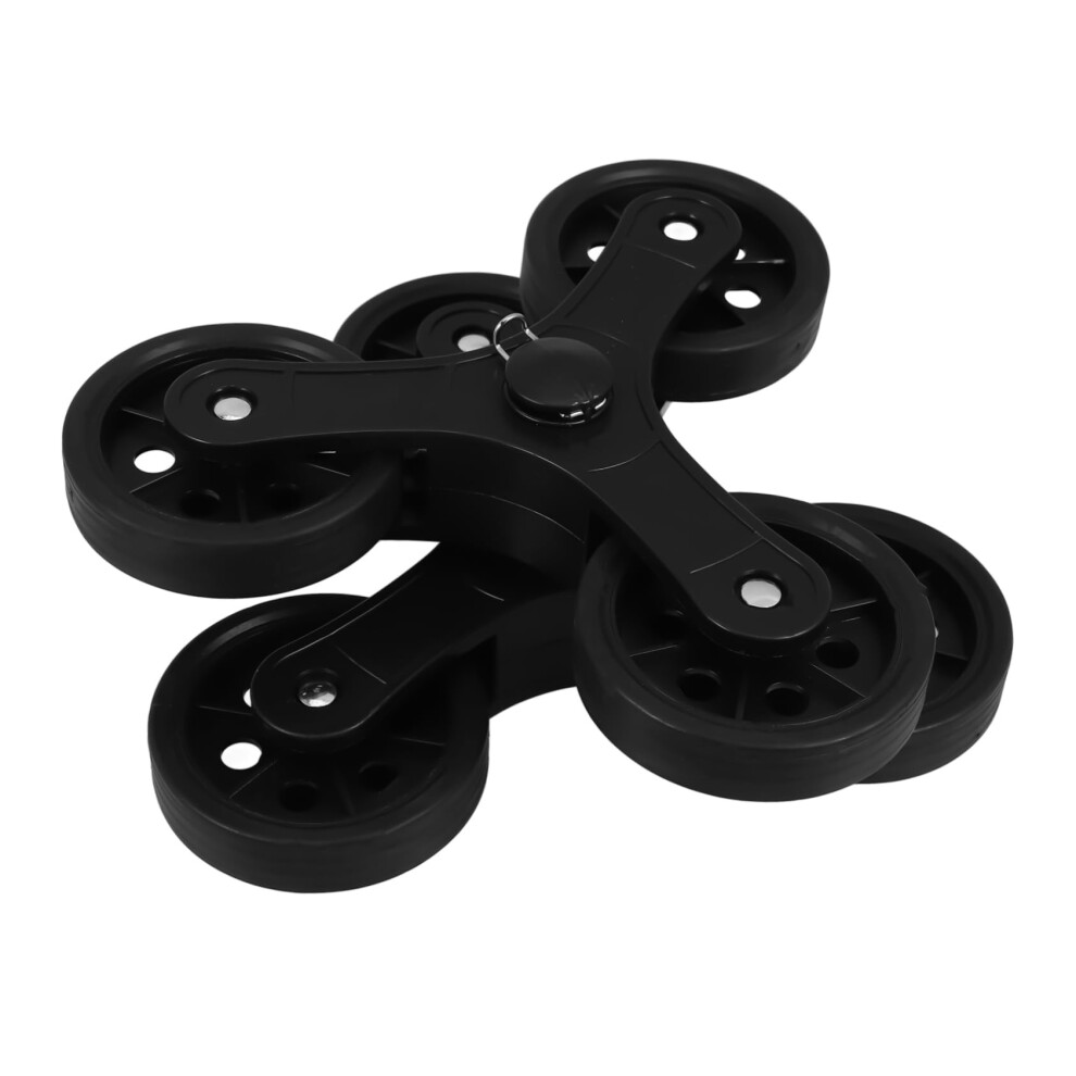 2pcs Stair Climbing Triangle Caster Replacement Wheels for Shopping Cart, Heavy Duty and Easy Stair Navigation
