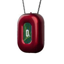 Collar Purificador de Aire Portátil Personal Generador de Iones Negativos Ionizador de Aire Fresco Portátil para Viajes, Rojo