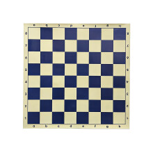 Tapis d'échecs de tournoi léger enroulable, planche-Bleu 34CM