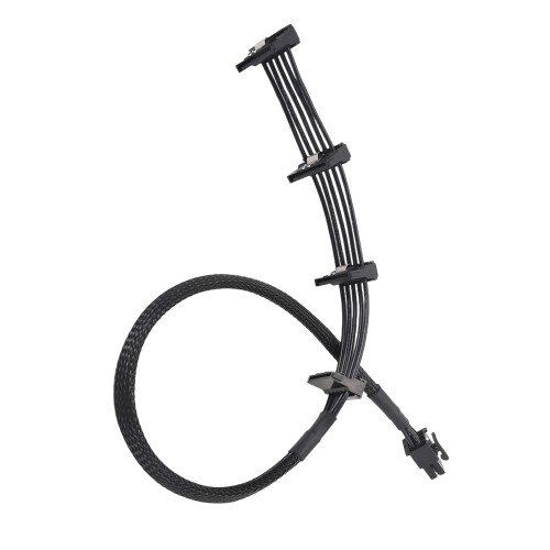 Heavy Duty 6Pin Modular Power Supply Cable To Multiple SATAs