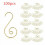 Christmas Ornament Hooks S-Shaped Silver 100 Pieces 1