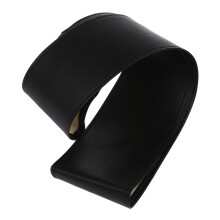 DIY Car Steering Wheel Cover Genuine Leather Hand Sewing with Needle and Thread (Black)