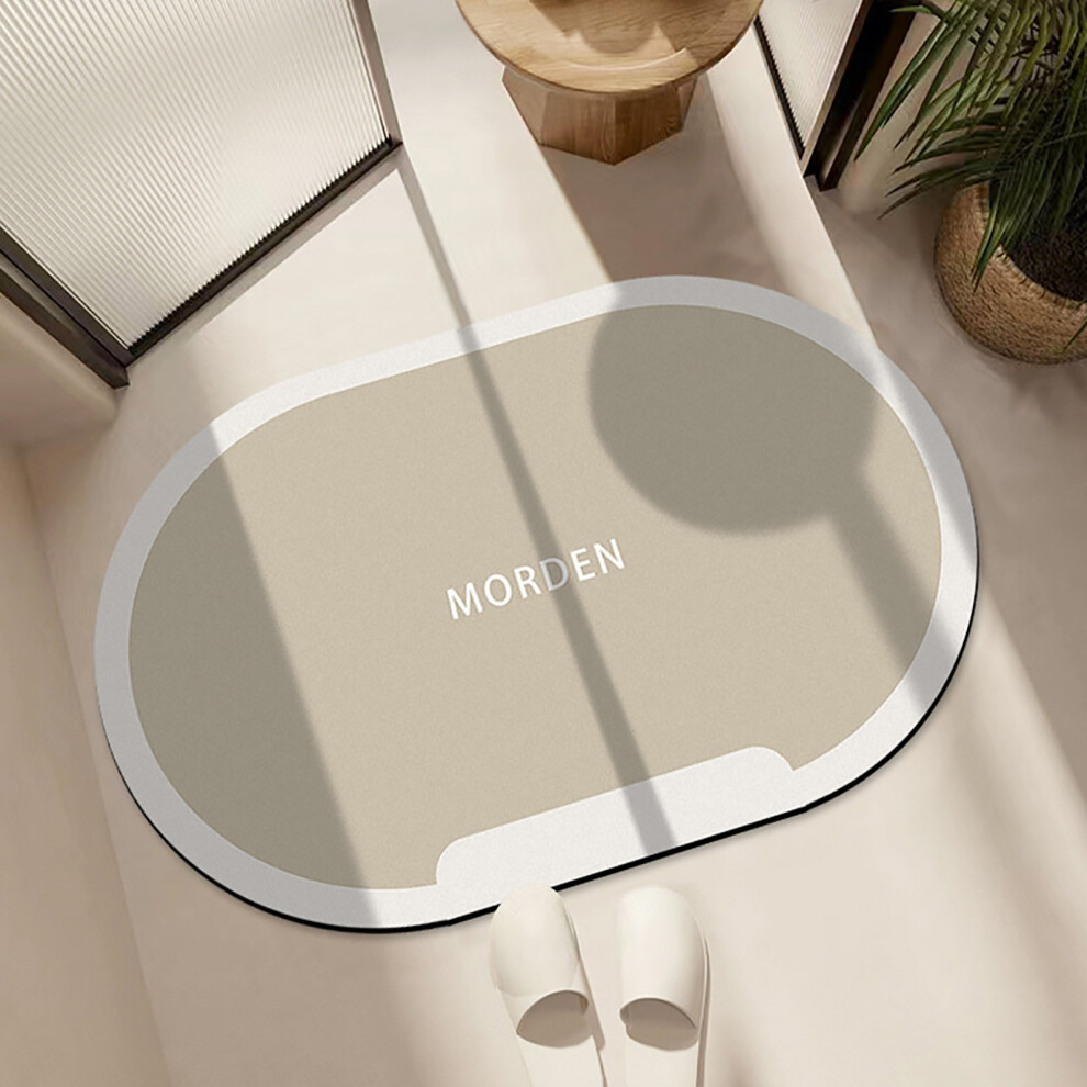 FloHua Diatomaceous Earth Bathroom Mat Non-Slip Absorbent