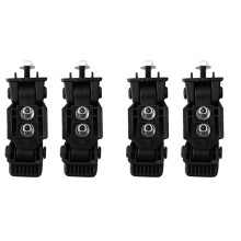 4x Loquet de Capot Kit de Verrou de Verrouillage de Capot pour   TJ 2007-2016 Noir