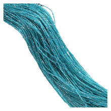 Glitter door curtain with silver ribbon and tassel