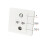 No Solder Design 4 Port Multimedia Panel Direct-RJ45 CAT5E 5