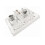 No Solder Design 4 Port Multimedia Panel Direct-RJ45 CAT5E 6