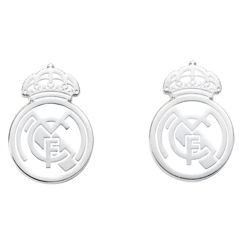 Real Madrid CF Silver Painted Cufflinks