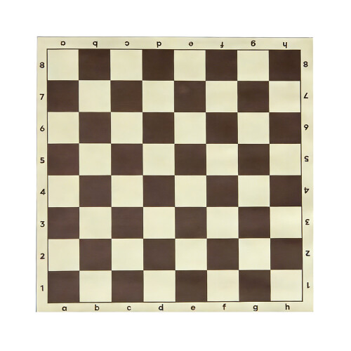 Portable PU Chesses Board Enduring Soft Rollable-brown 43CM