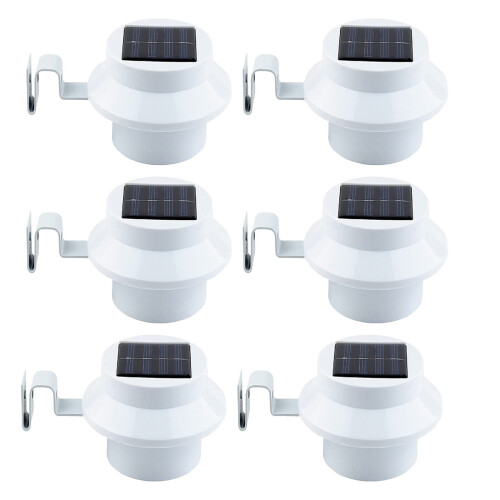 6-pak solarnych lamp ściennych LED do ogrodu