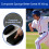Shock Absorb Helmet Liner Pad Inner Padding For Baseball-Black 5