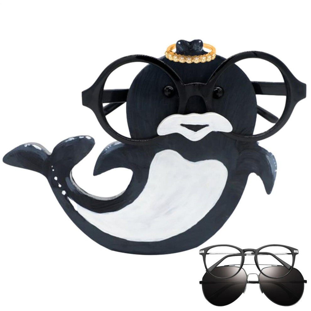 Handmade Wooden Glasses Holder Bird Shaped Eyeglass Stand with Scratch  Lens Protection for Desk Decor