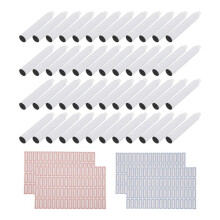 96Pcs Empty Aluminum Paint Tubes 20 Ml for Store Remaining Paint Acrylic Oils Watercolor Gouaches, with 4 Sheets Label