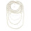 Luxury Style Stackable Simulated Pearls Necklace Earrings Set 1