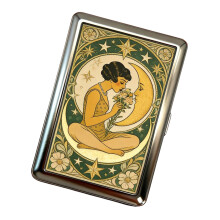 Fashionable Mini Cash Box And Credit Card-sitting person