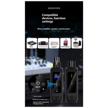 Nieuwe 48V Microfoon Zender Ontvanger Bekabelde Instrument Condensator Dynamische Microfoon Naar Draadloze Universele Converter