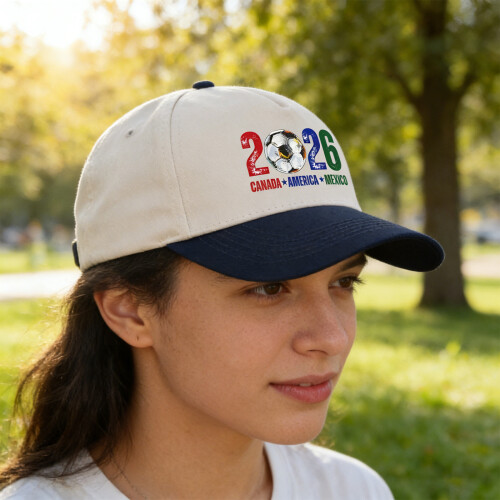 Comfortable Adjustable 2026 Soccer Tournament Hat With-Black 2
