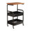 MultiPurpose Mobile Storage Rack With 3 Shelves-Double Black 1