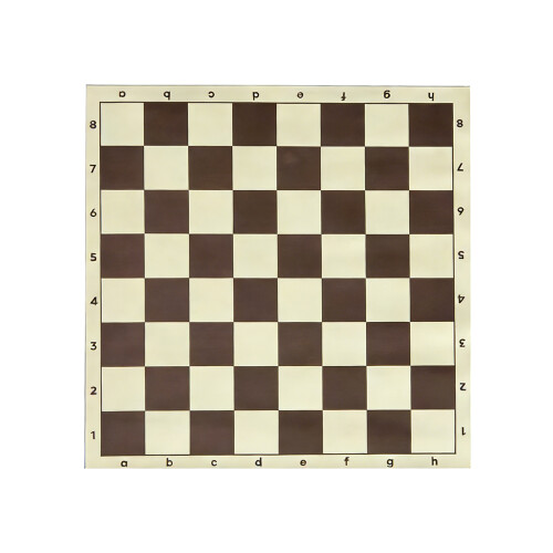 PU Chesses Board Soft Rollable Chessboard Light-brown 34CM