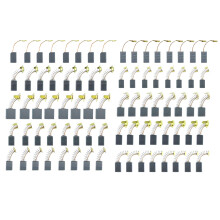 80Pieces Carbon Brushes Mixed Size for Industrial Power Tool