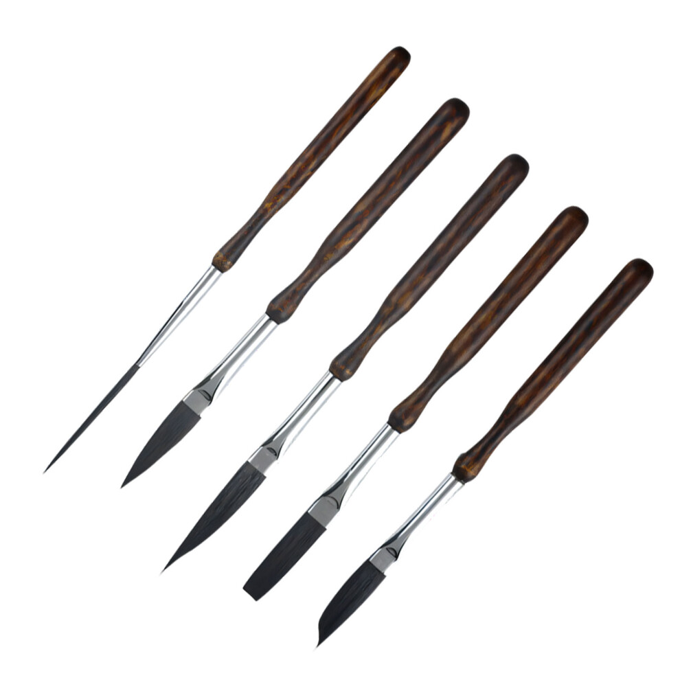 5Pcs Practical Wooden Multi Purpose Brush For Study Office And 7696001862506