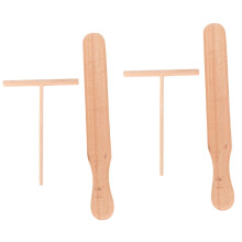 4Pcs Pancake Cooking Utensils Wooden Crepe Spatulas and Spreader Set -Tortilla Rake Batter Spreading Tools Kitchenware