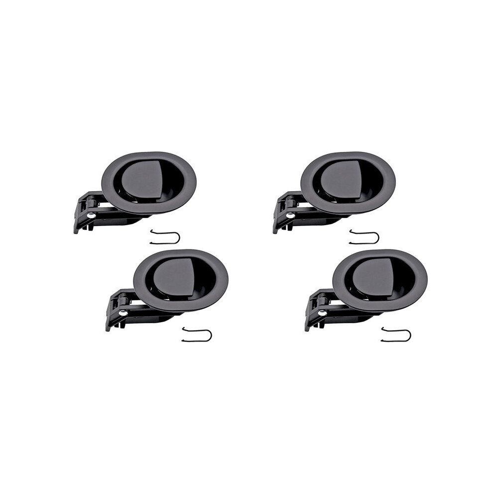 4Pcs Plastic Recliner Release Pull Handles Oval Plastic Sofa Chair Replacement Parts Without Cable Fits 3Mm & 6Mm Cables 6033314494436