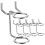5Pcs Pegboard Tool Holders Set Double Ring Screwdriver Organizer for Efficient Custom Tool Storage 1