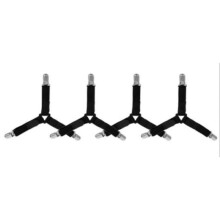 Bed Sheet Fasteners 4pcs Black Adjustable Elastic Straps Non‑Slip Clips Secure Sheet Holders for Mattress Cover